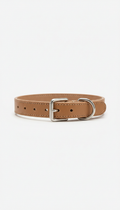 Leather Dog Collar in Almond Milk