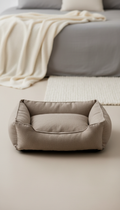 Plush Linen Pet Bed in Fawn